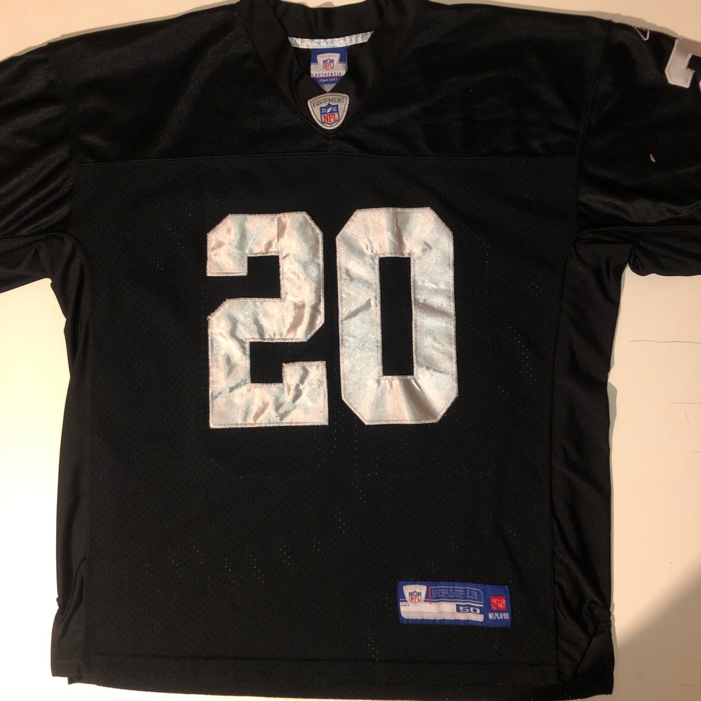Darren McFadden Jersey Reebok #20 Black Silver